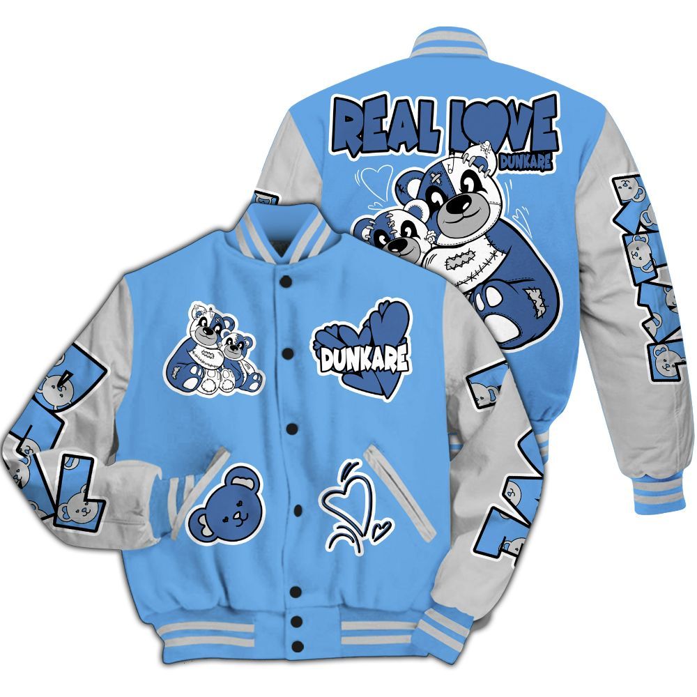 Varsity Jacket To Match University Blue 6s - Sincere Fondness Bear All Over Print