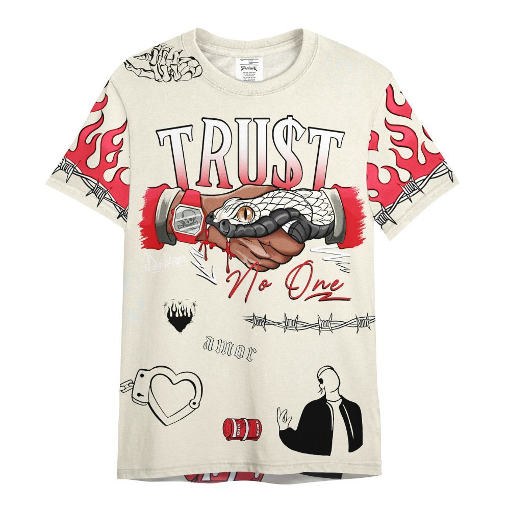 Shirt To Match Low OG Sail 1s - Snake Trust No One All Over Print