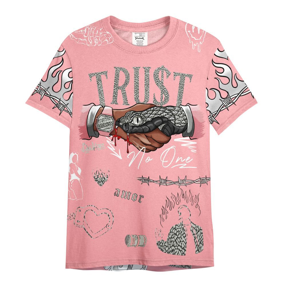 Shirt To Match Retro Wings 3s - Snake Trust No One All Over Print