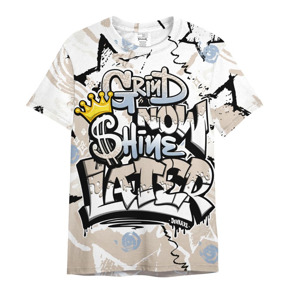 Shirt To Match Desert Sand 3s - Grind Shine Later Drip All Over Print