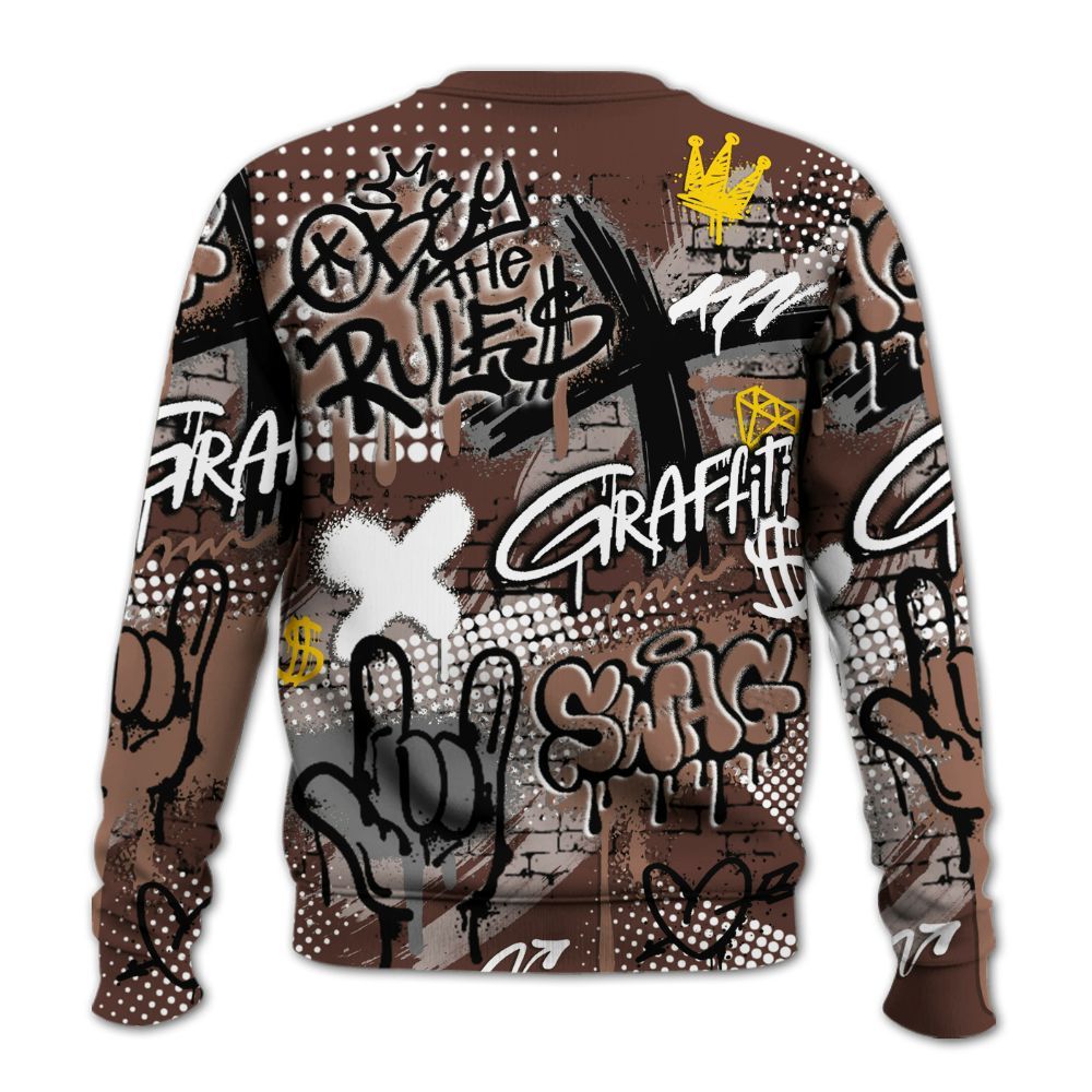Sweatshirt To Match KD 4 Christmas - True It Real Graffiti Streetwear All Over Print