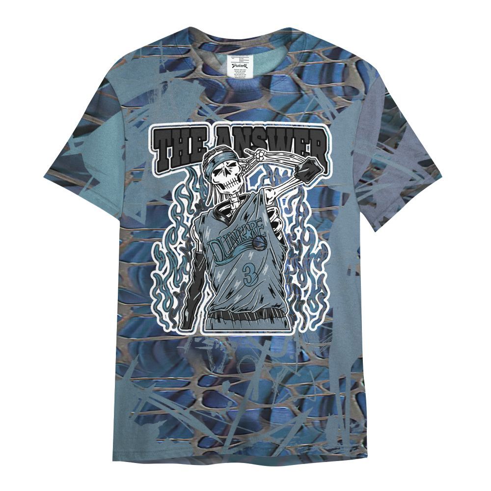 Shirt To Match Air Foamposite Kazuya Mishima - Allen Answer Skeleton Messyz All Over Print
