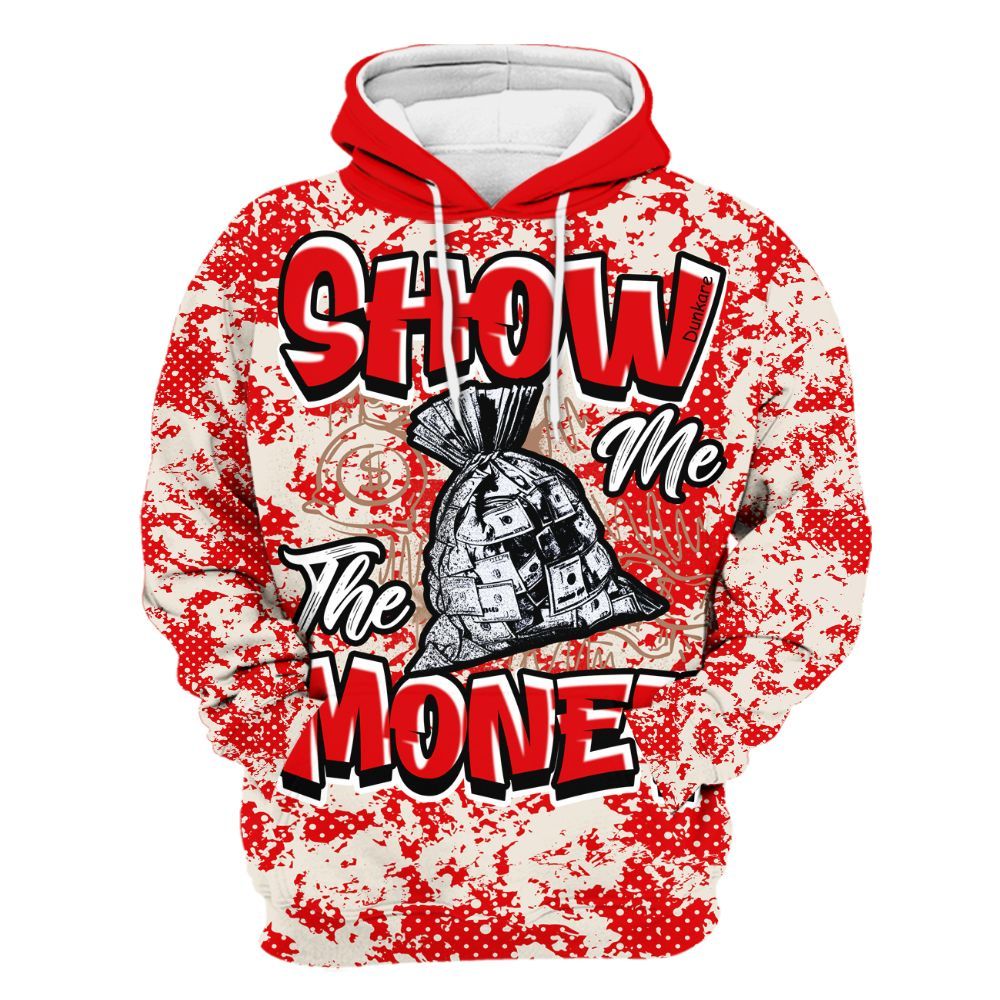 Hoodie To Match Low OG Howard Bison 1s - Show Me The Money Retro All Over Print