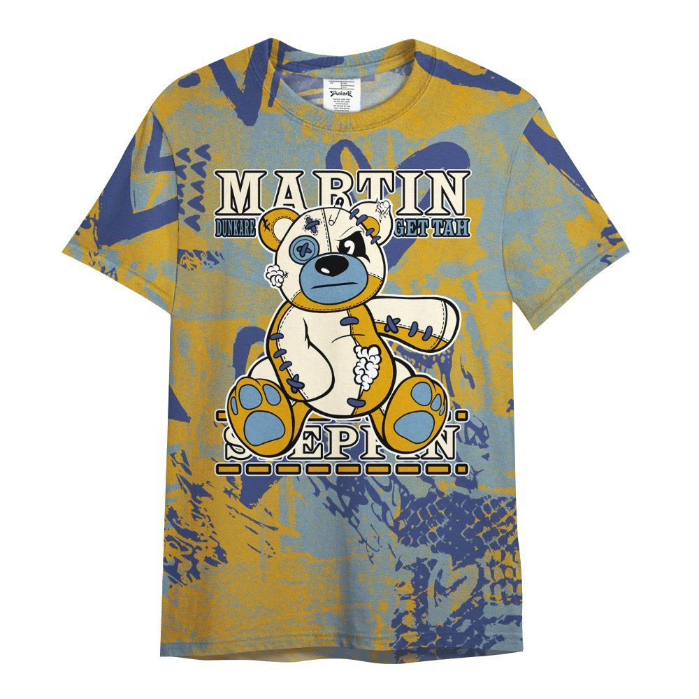 Shirt To Match High OG First In Flight 1s - Tah Steppin Bear Heart Grunge All Over Print