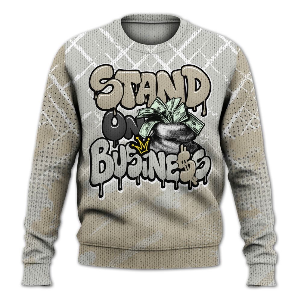 Knitted Sweater To Match RM Canyon Rust 4s - Halftone Stand Business Dripping