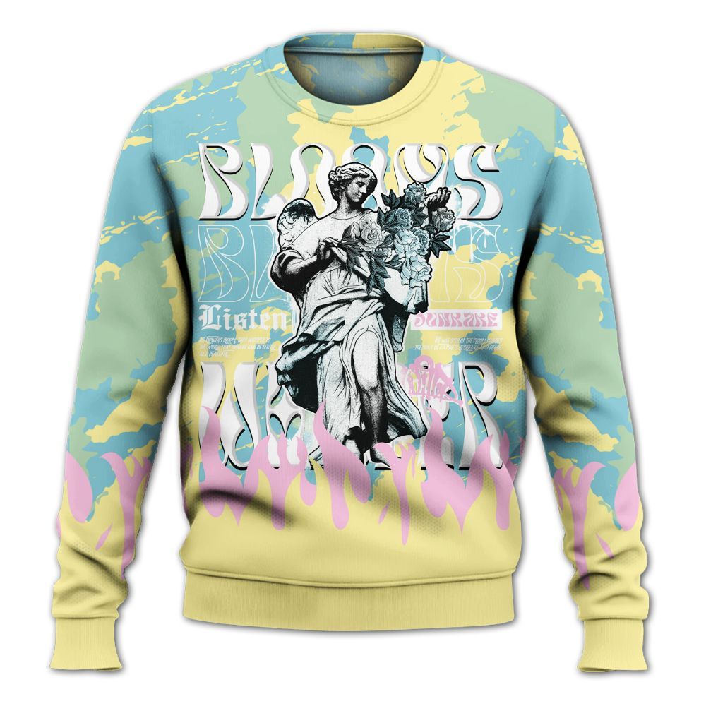 Sweatshirt To Match SB Dunk Low Visty - Blooms Whisper Retro All Over Print