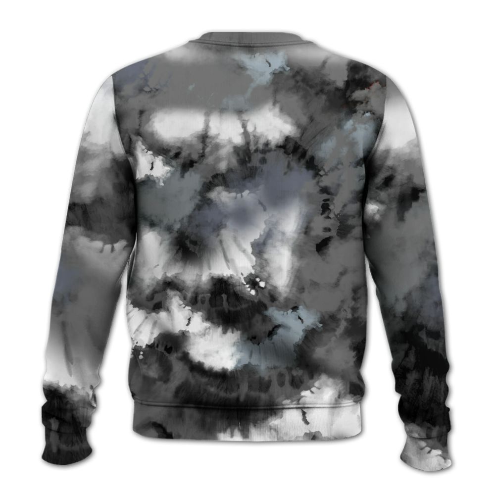 Sweatshirt To Match Cool Grey 6s - God Blessed Tie Dye All Over Print
