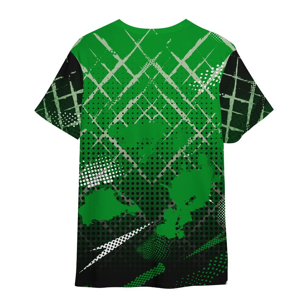 Shirt To Match Green Spark CJ1 T-Rex - Halftone Stand Business Dripping All Over Print