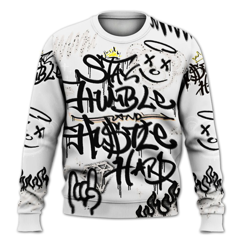 Sweatshirt To Match Retro Reverse Metallic 5s - Humble Drip Streetwear Graffity All Over Print