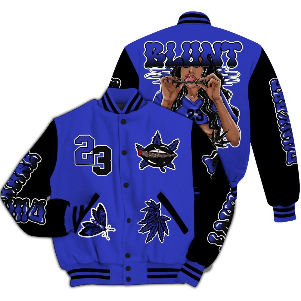 Varsity Jacket To Match Retro Black Concord 12s - Bluntz Unique All Over Print