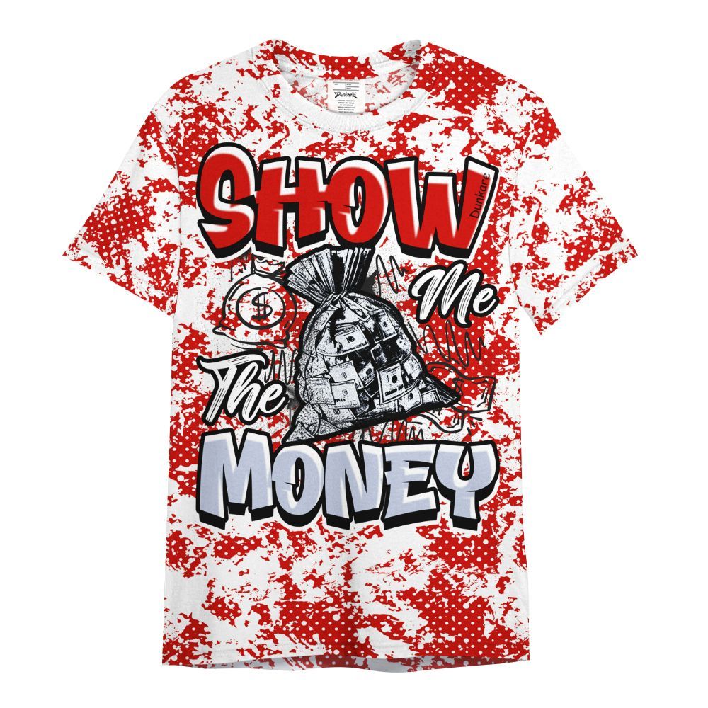 Shirt To Match Fire Red 6s - Show Me The Money Retro All Over Print
