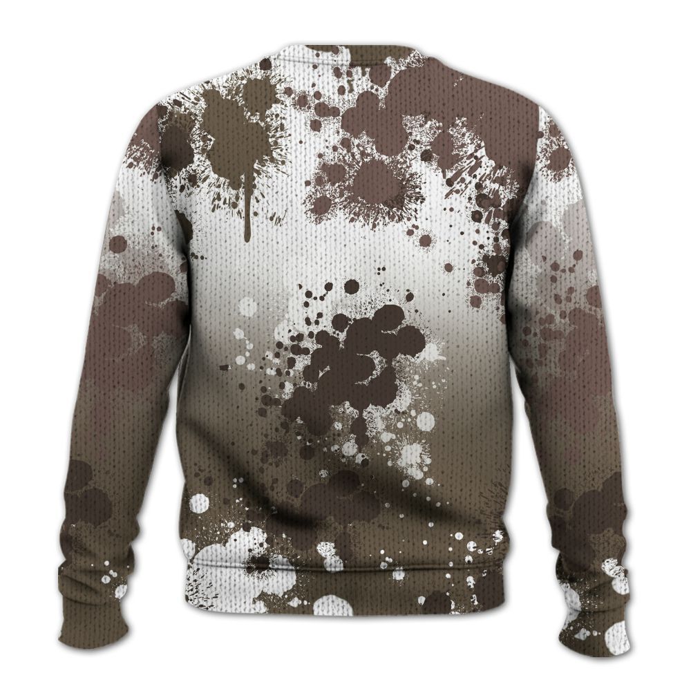 Sweater To Match AMM Dark Mocha 4s - Trust No One Scary Graphic