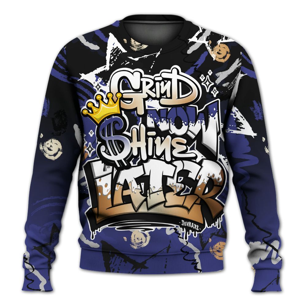 Sweatshirt To Match JM Pro Black Concord - Grind Shine Later Drip All Over Print