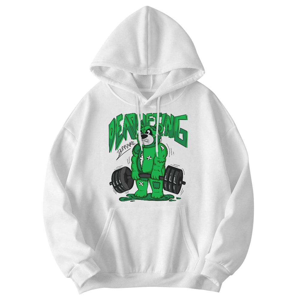 Sweatshirt To Match Lucky Green 5s - Deadlifting Bear Graphic