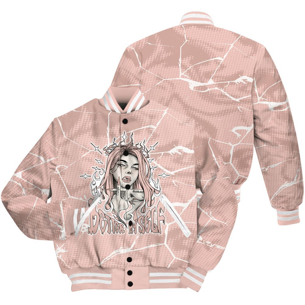 Varsity Jacket To Match Low Legend Pink 11s Shirt - My-Self Crack Unique All Over Print