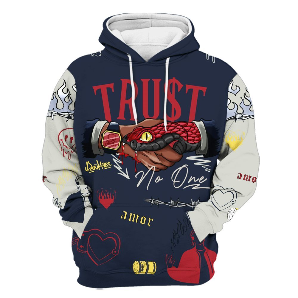 Hoodie To Match Dunk Low COJP What The 2024 - Snake Trust No One All Over Print