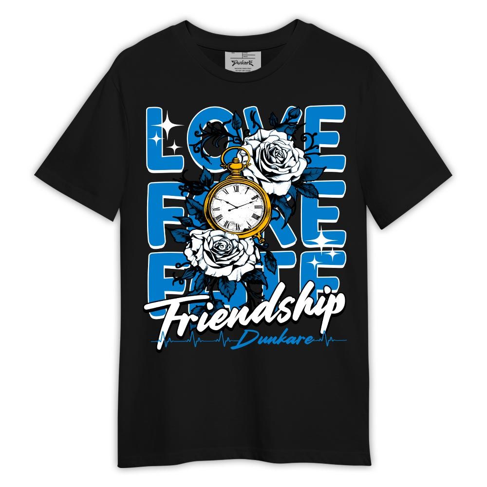 Shirt To Match Shirt Love Fake Fate Friendship, Military Blue 4s T-- To Match Sneaker Military Blue 4s Graphic Tee 1504 LTRP