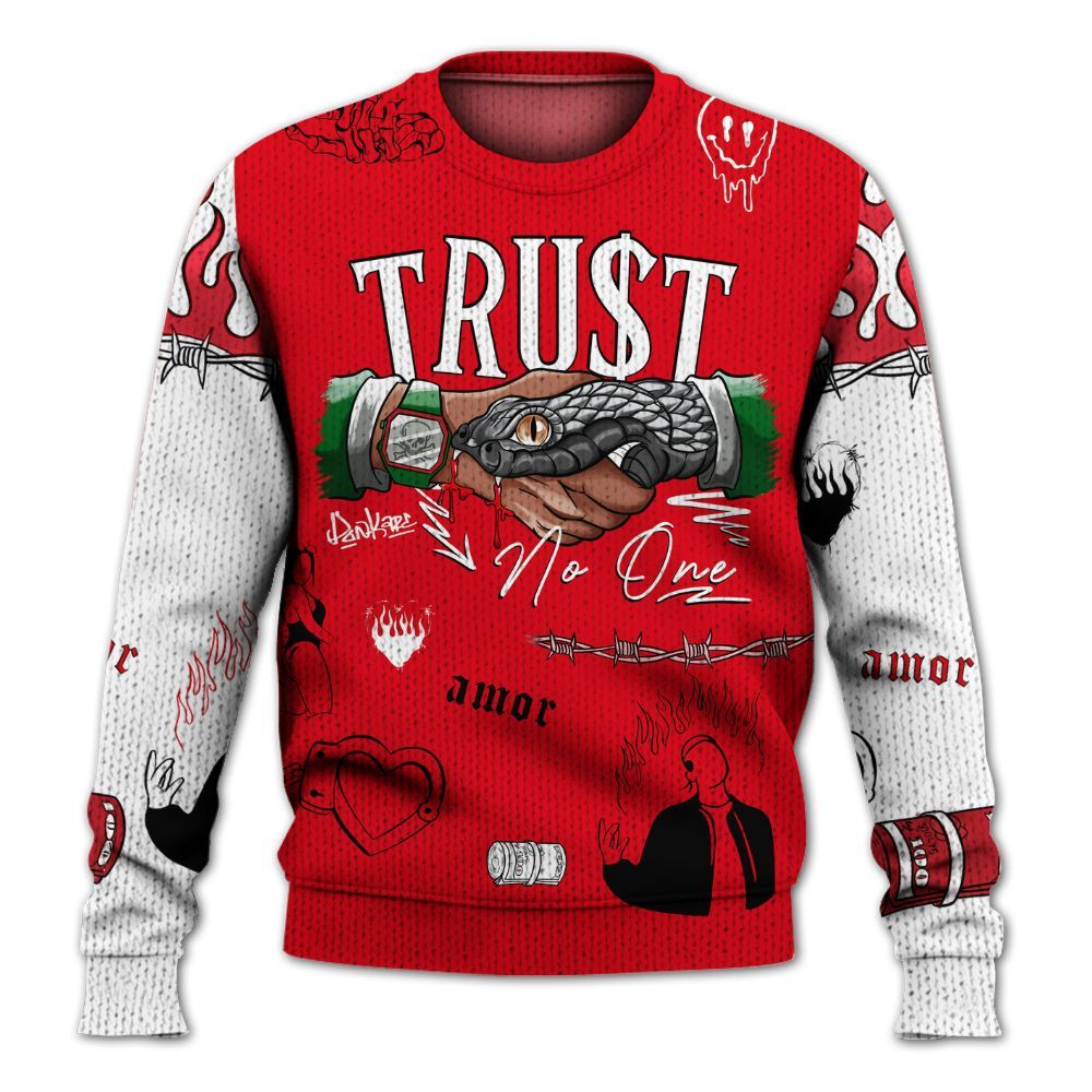 Sweater To Match Chicago 13s - Snake Trust No One Graphic