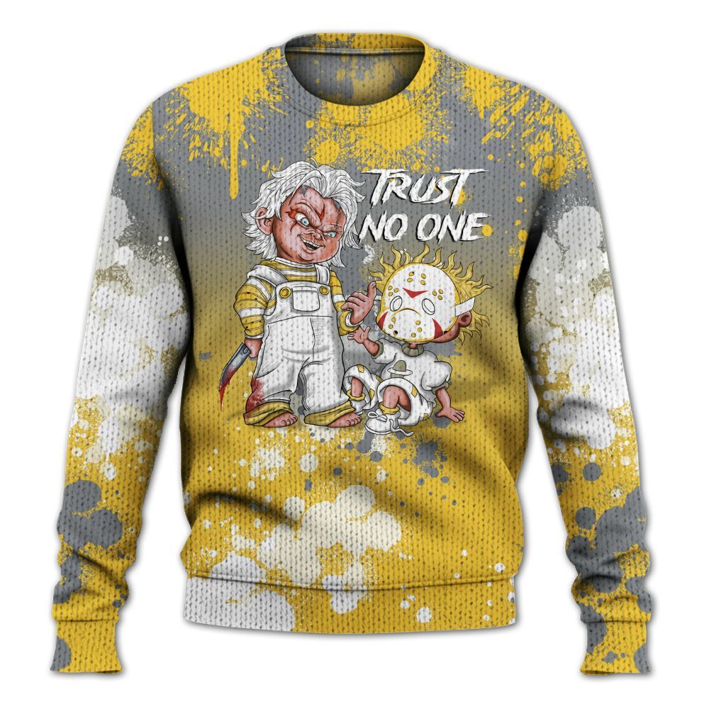 Sweater To Match Retro Tokyo 5s, Trust No One Scary Graphic