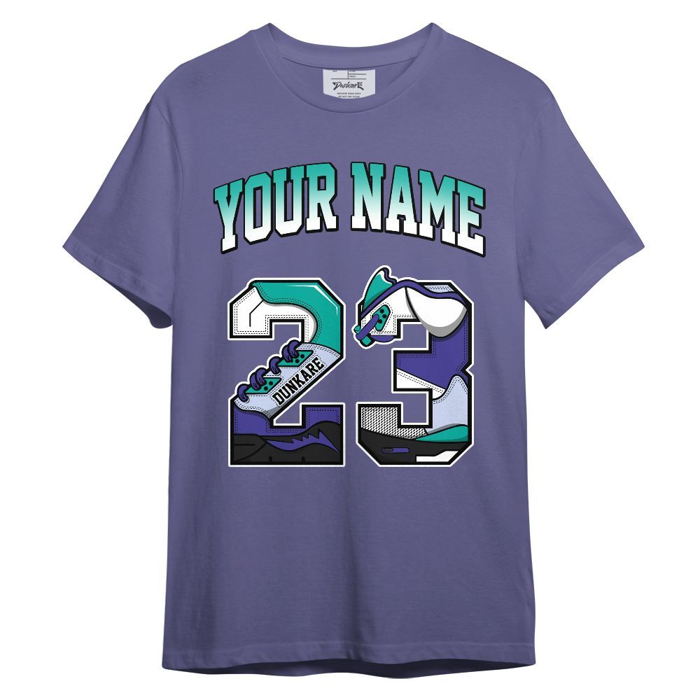 Shirt To Match Retro Grape 5s - Custom Name 23 5s Graphic
