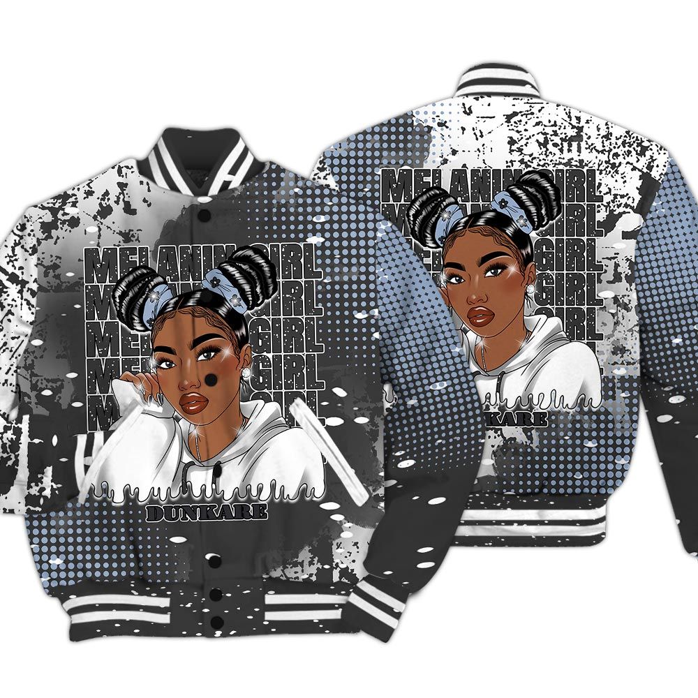 Varsity Jacket To Match Reverse Black White 6s - Melaninn Unique Glitch Dot Varsity Jacket Unisex