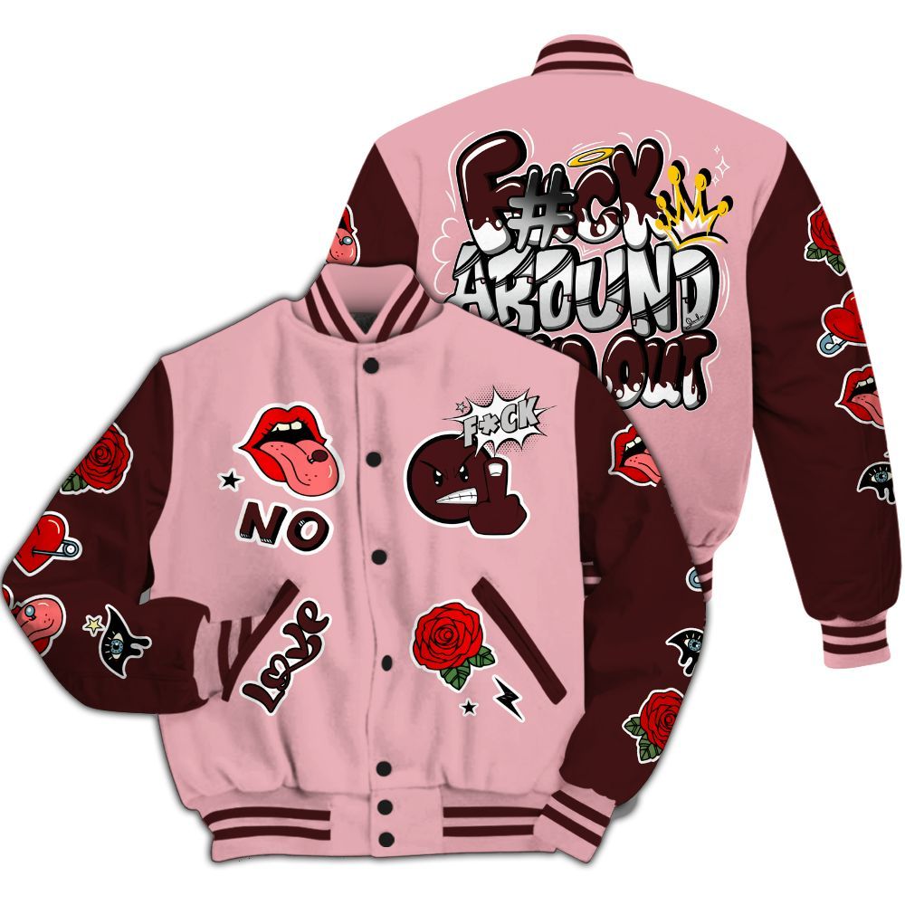 Varsity Jacket To Match Air Max 90 Neapolitan 2025 - FK Around Find Out All Over Print