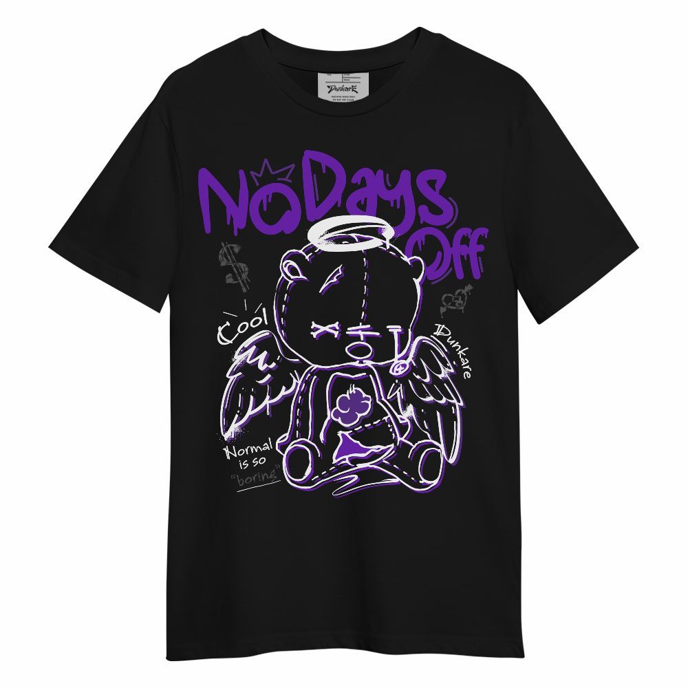 Shirt To Match Retro Dark Iris 3s - No Days Off Unisex Shirt