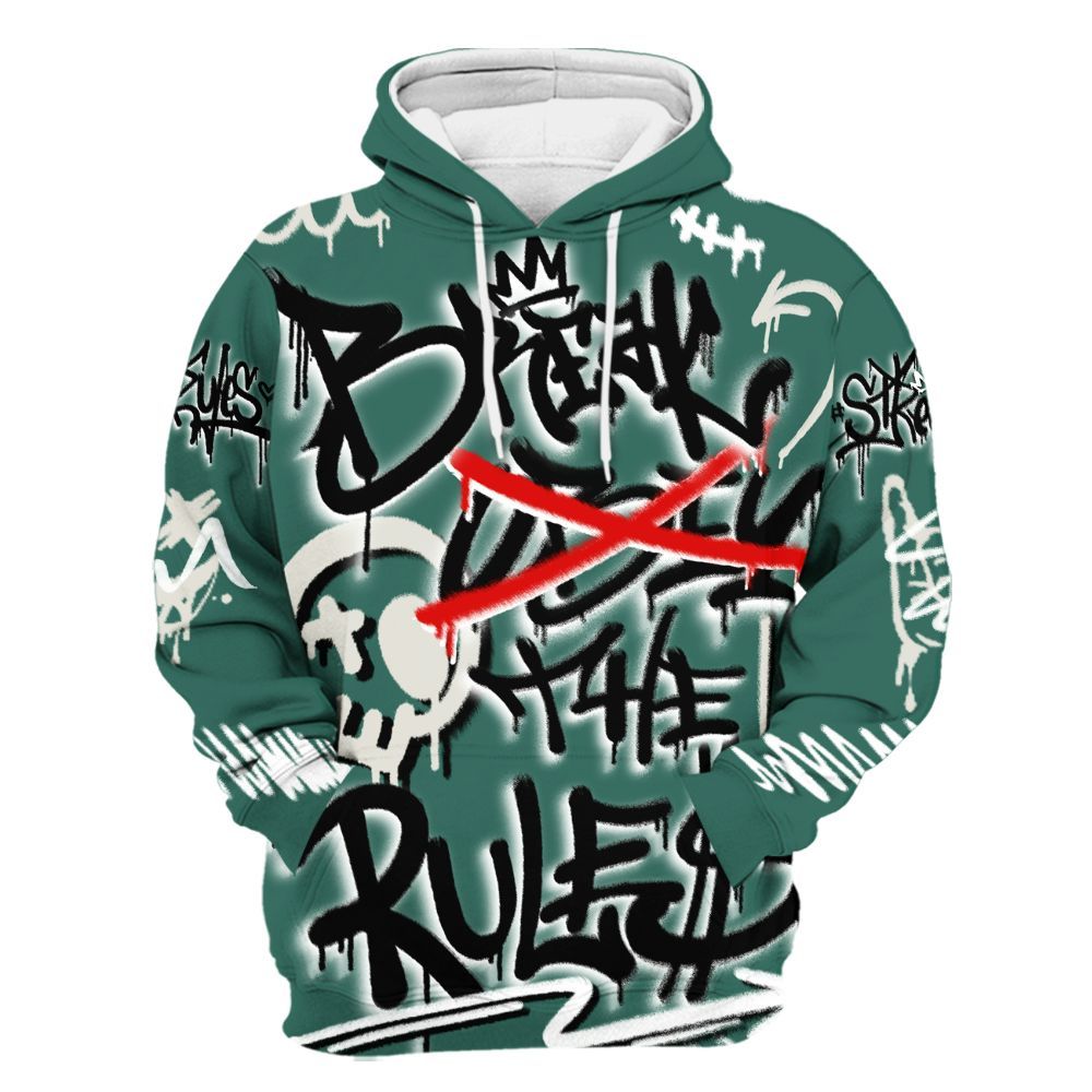 Hoodie To Match RM Oxidized Green 4s - Break Rules Streetwear All Over Print