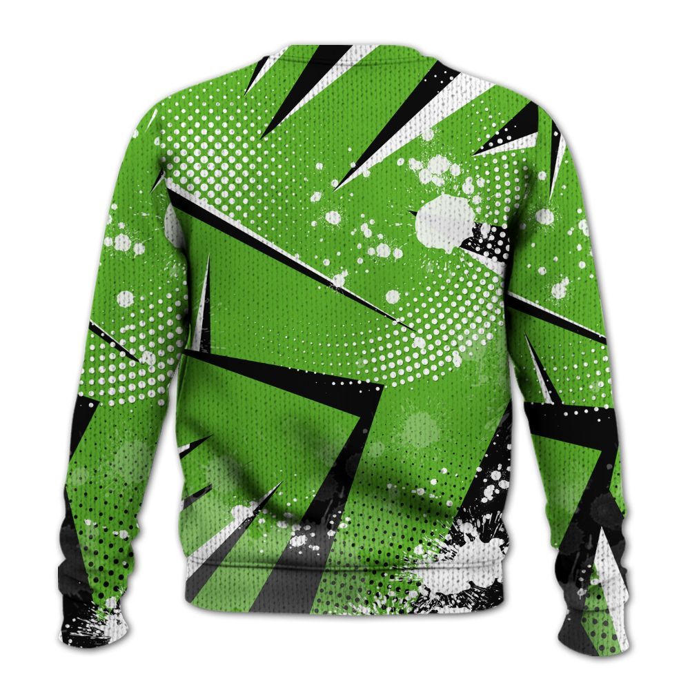 Knitted Sweater To Match Air Foamposite One Volt - Poly Trust No One Dripping