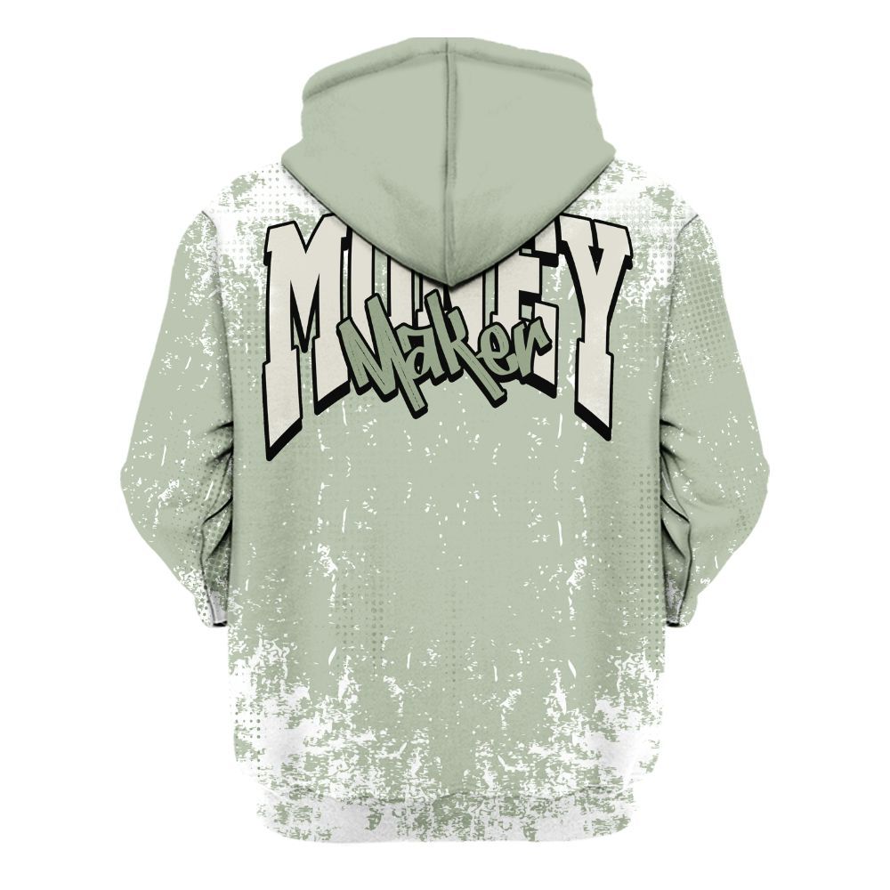Hoodie To Match Seafoam Sail 4s - Move In Silence Money Street Retro All Over Print