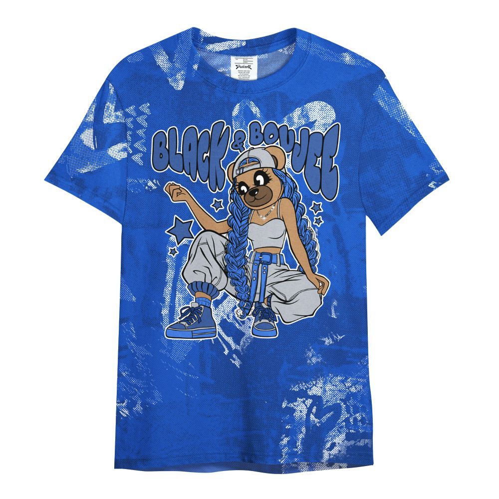 Shirt To Match Air Foamposite One Royal - Boujee Girls Bear Heart Grunge All Over Print