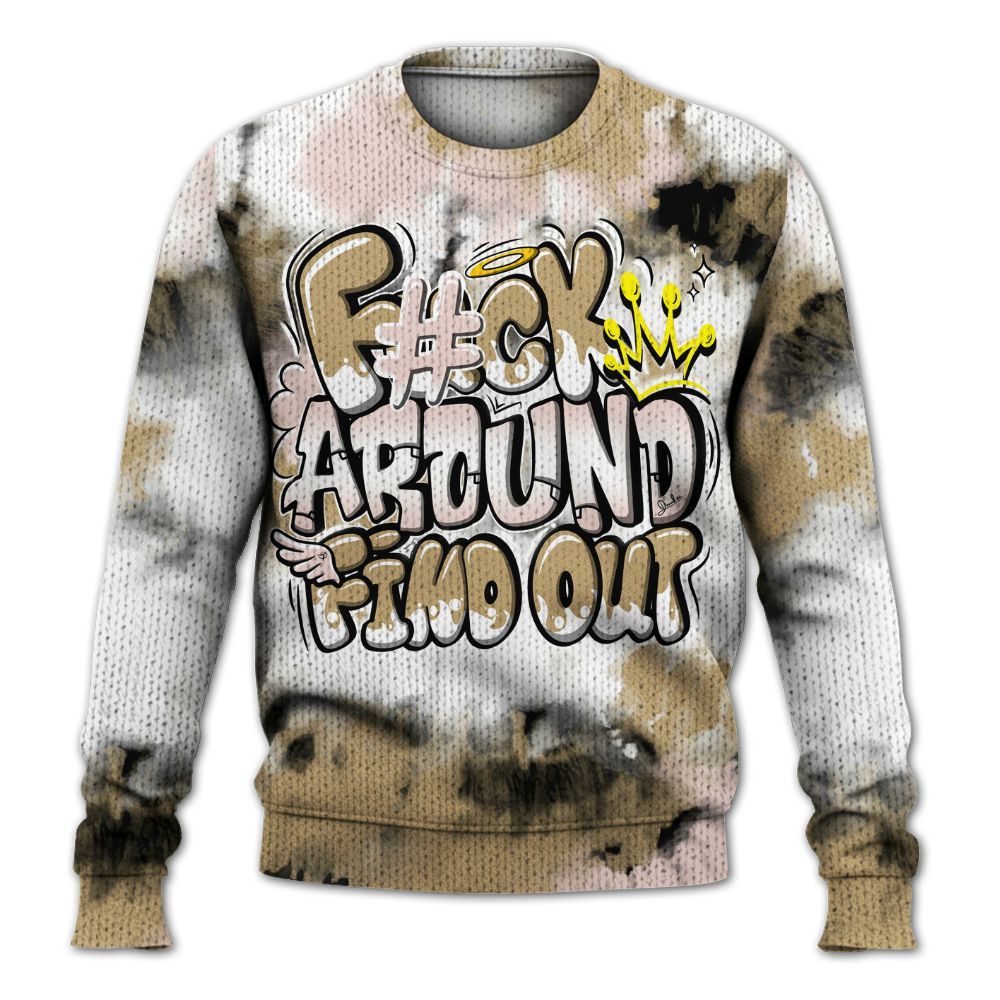 Sweater To Match Low Linen 2025 1s Shirt, FK Around Find Out Graphic