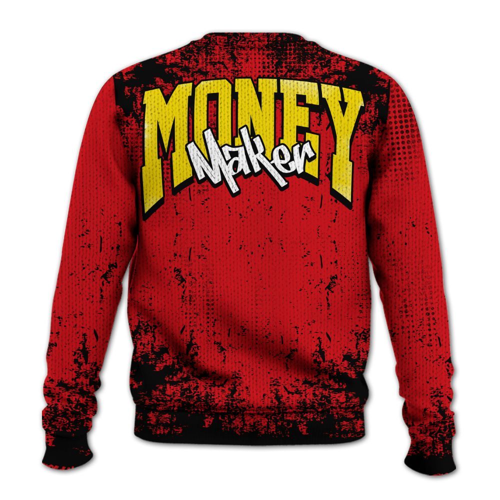 Sweater To Match Ferrari 14s - Move In Silence Money Retro Graphic