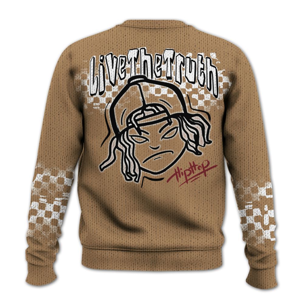 Knitted Sweater To Match Kobe 4 Gold Medal - Feel Life Street Style