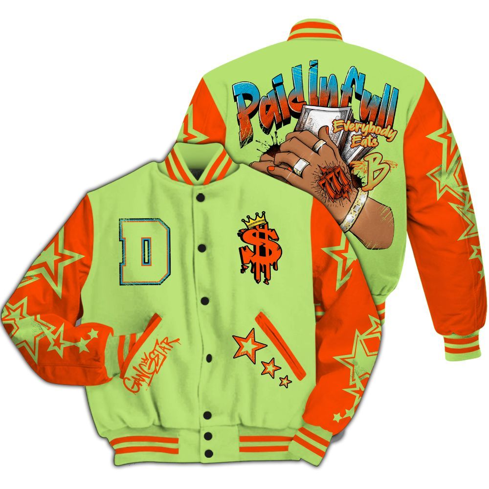 Varsity Jacket To Match Kobe 9 Elite What The - Lucky Money Paid In Full Retro All Over Print