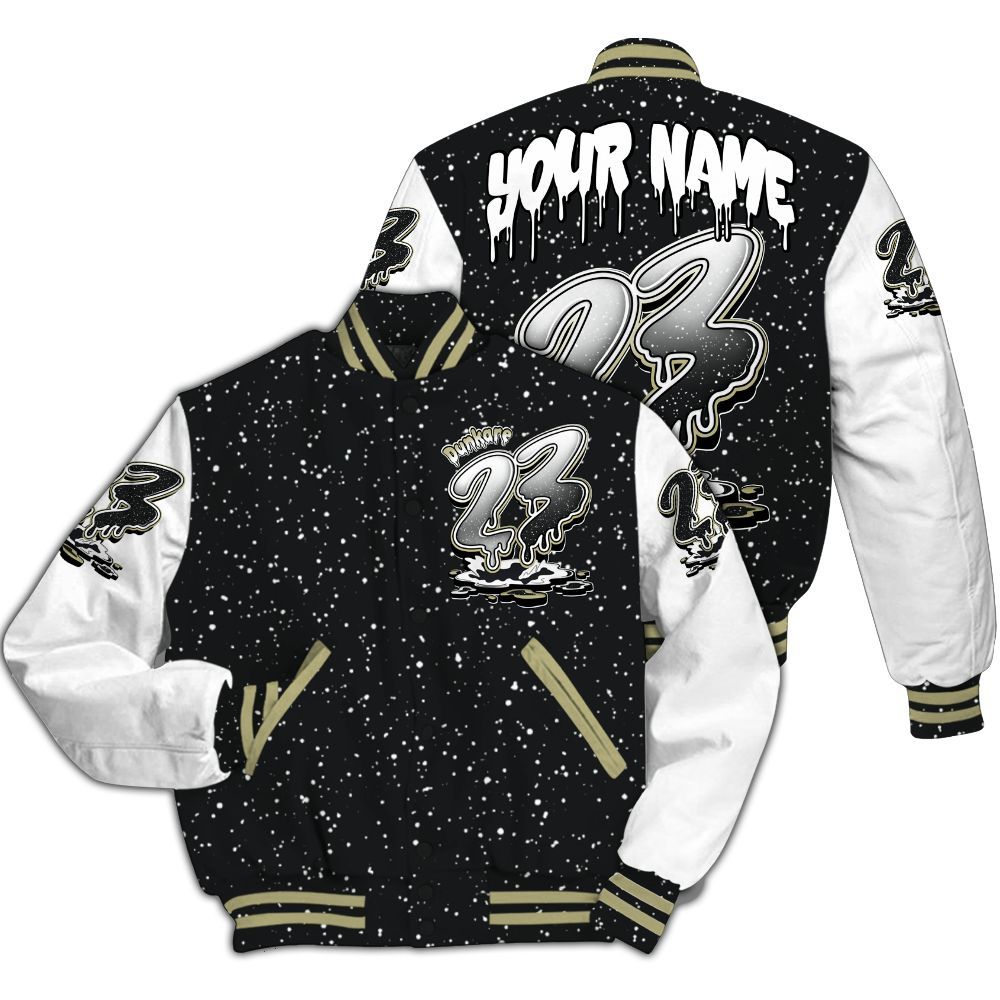 Varsity Jacket To Match Oreo 2026 6s - Custom Name 23 Drip All Over Print
