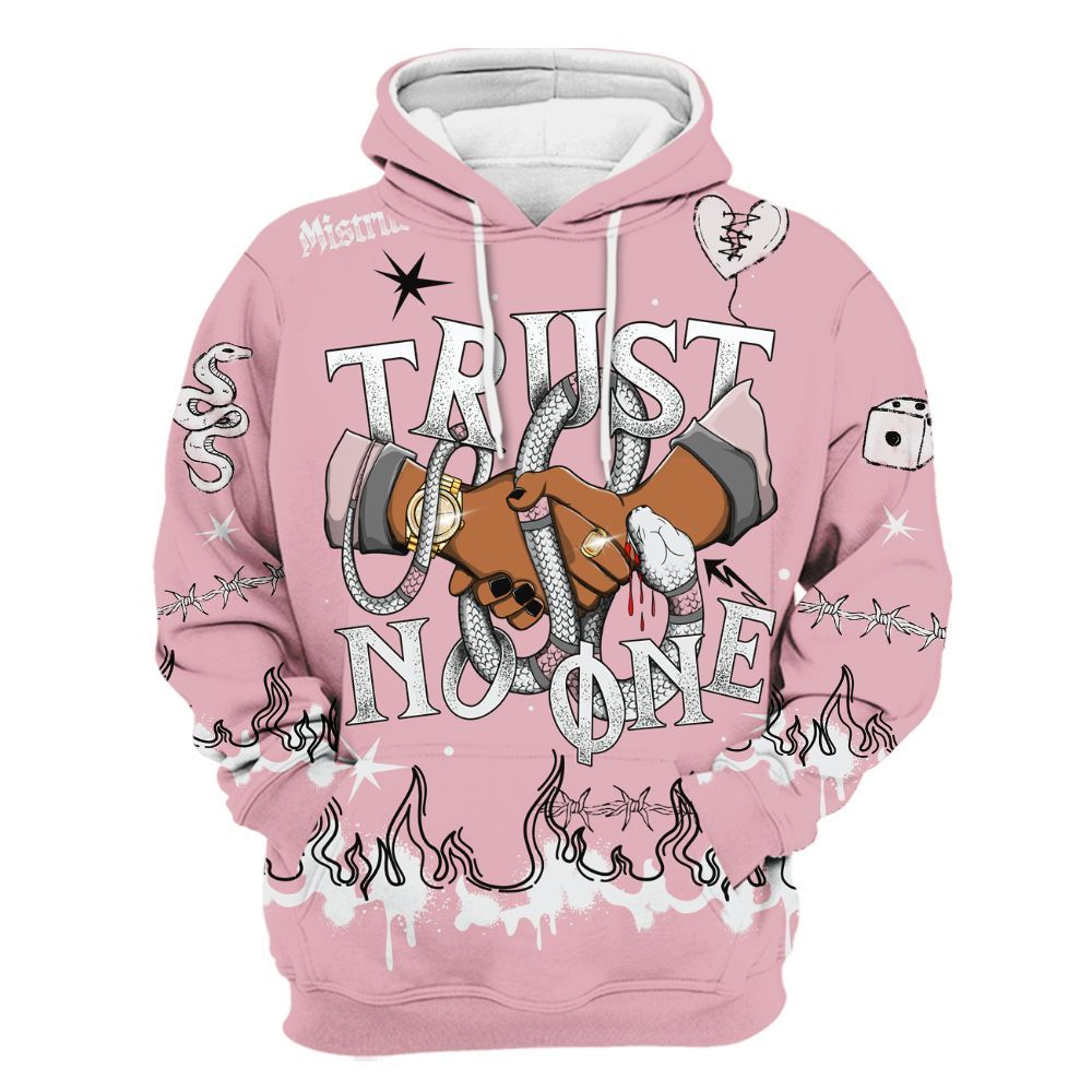 Hoodie To Match Air Max DN Pink Foam - Trust No One Snake-Bite Doodle Crayon All Over Print