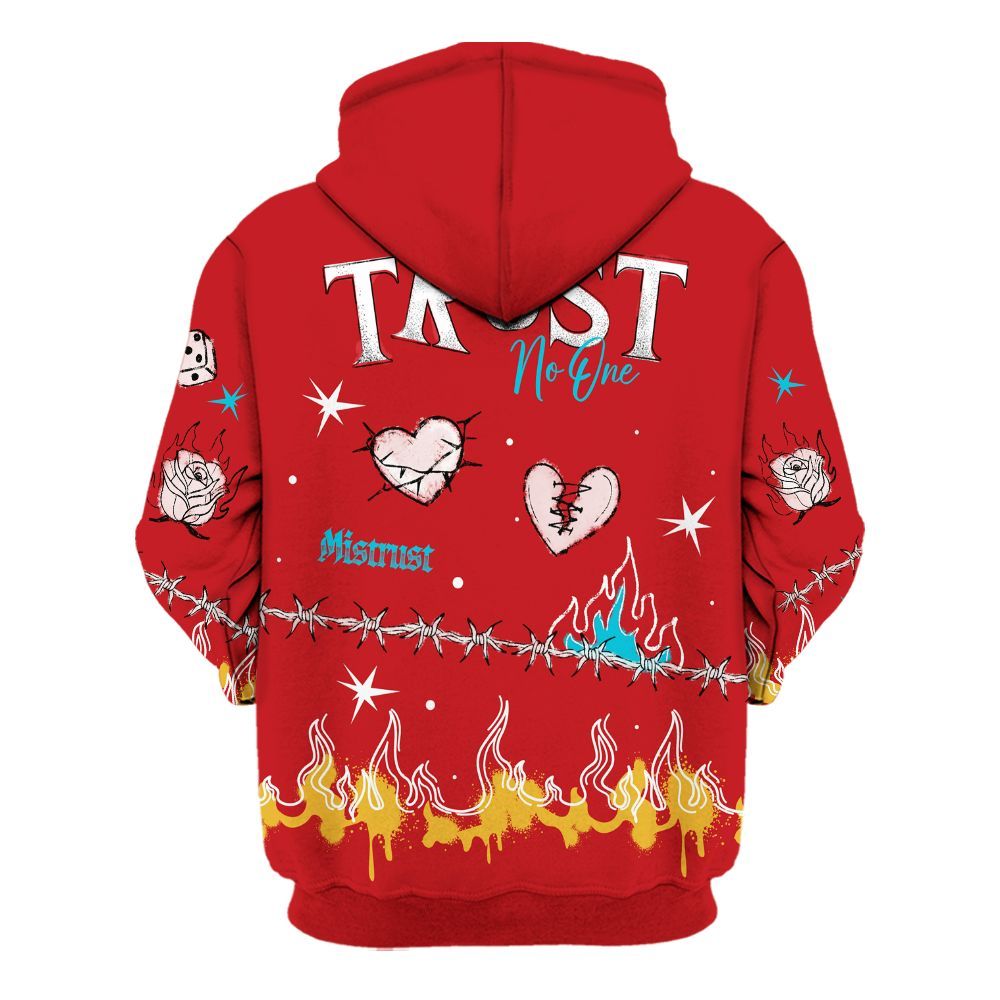 Hoodie To Match Dunk Low Fruity Pebbles - Trust No One Snake-Bite Doodle Crayon All Over Print