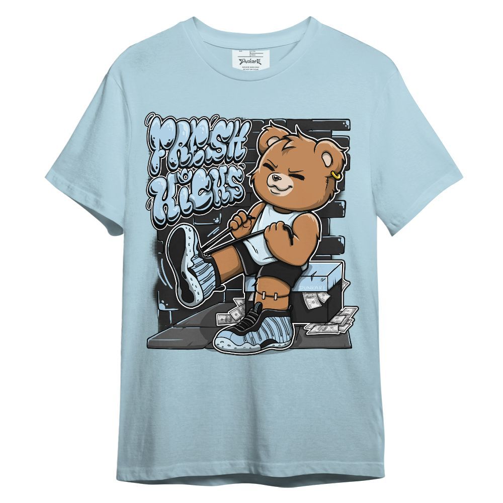 Shirt To Match Foamposite One Psychic Blue - Fresh Kicks Street Bear Graphic