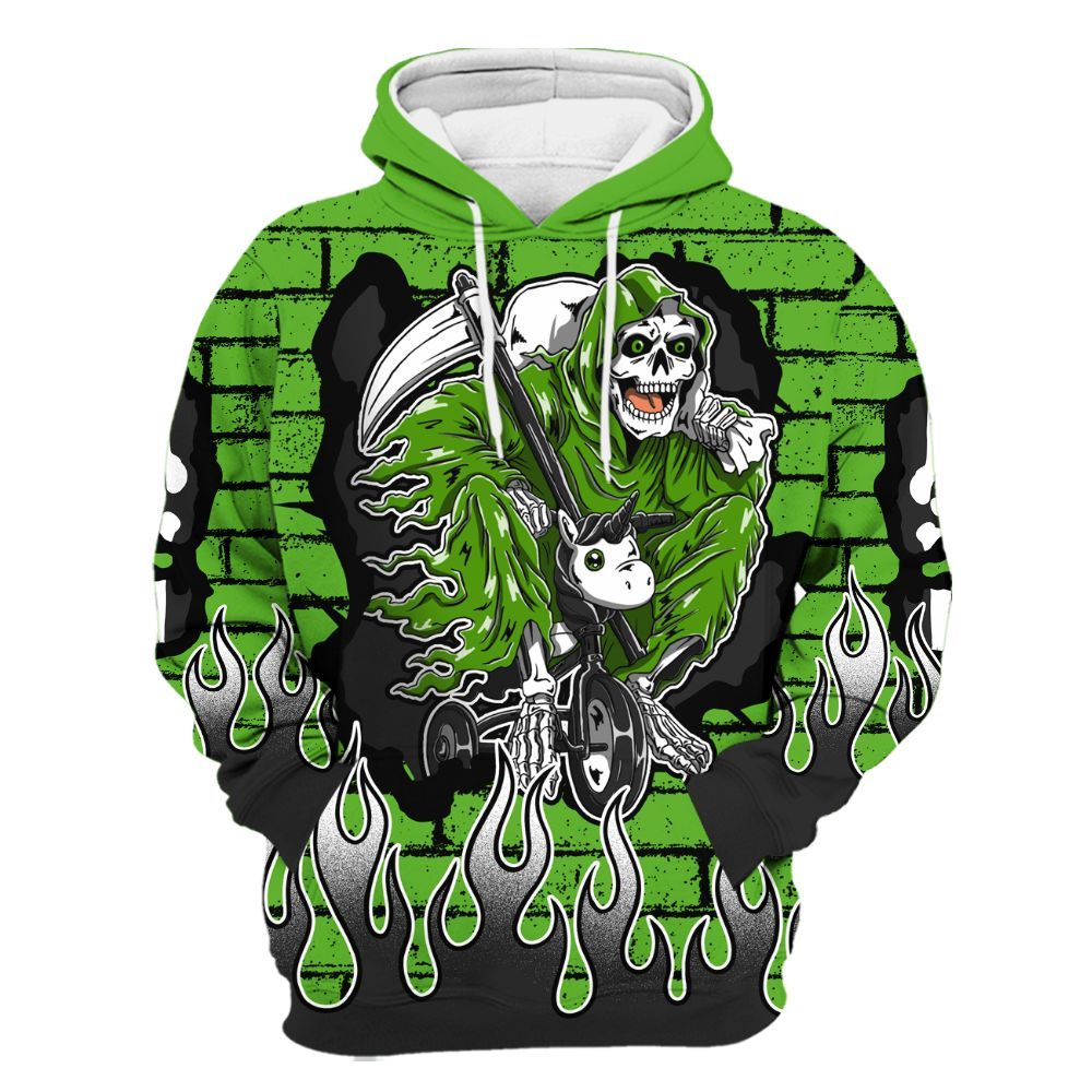 Hoodie To Match Air Foamposite One Volt - Self Make Skeleton Crashed All Over Print