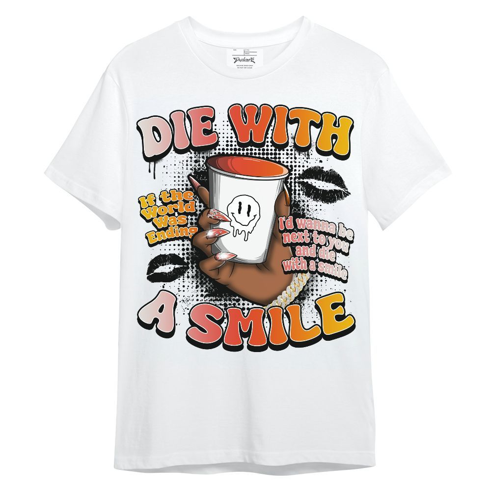 Shirt To Match Dunk High Candy Corn - Die With A Smile Graphic Unisex Shirt
