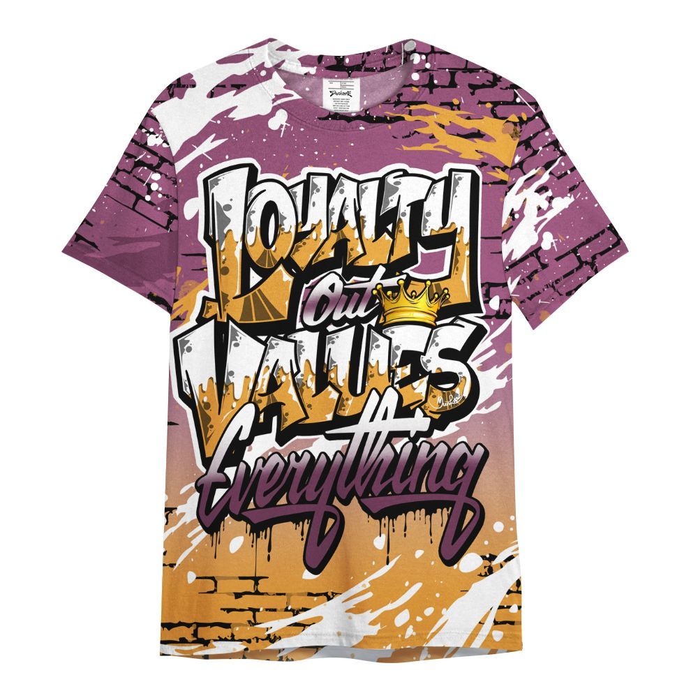 Shirt To Match High OG Brotherhood 1s - Values Of Loyalty Drip All Over Print