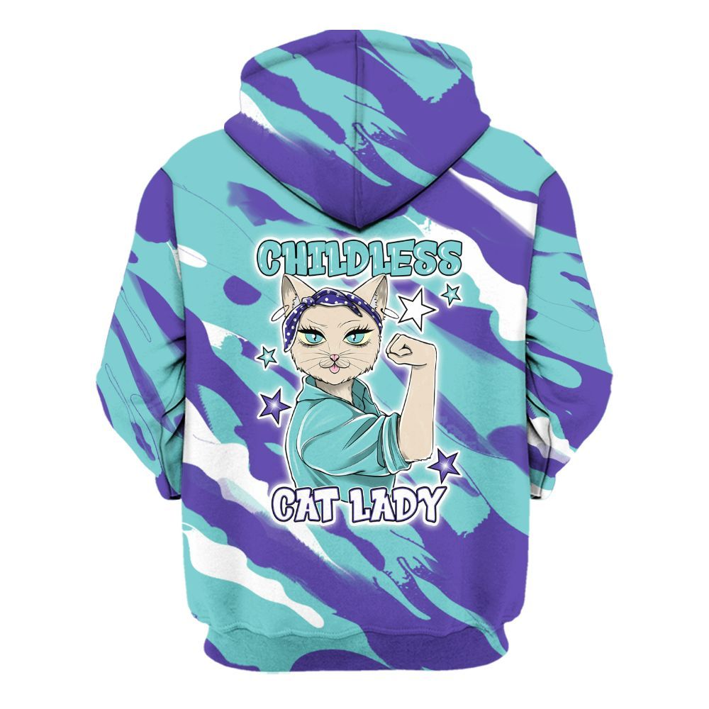Hoodie To Match Low Hornets 1s - Childless Kat Lady All Over Print