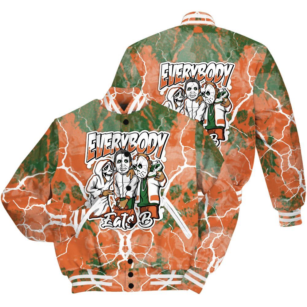 Varsity Jacket To Match Low Miami 5s Shirt - Everybody Eatin B Graphic Halloween All Over Print