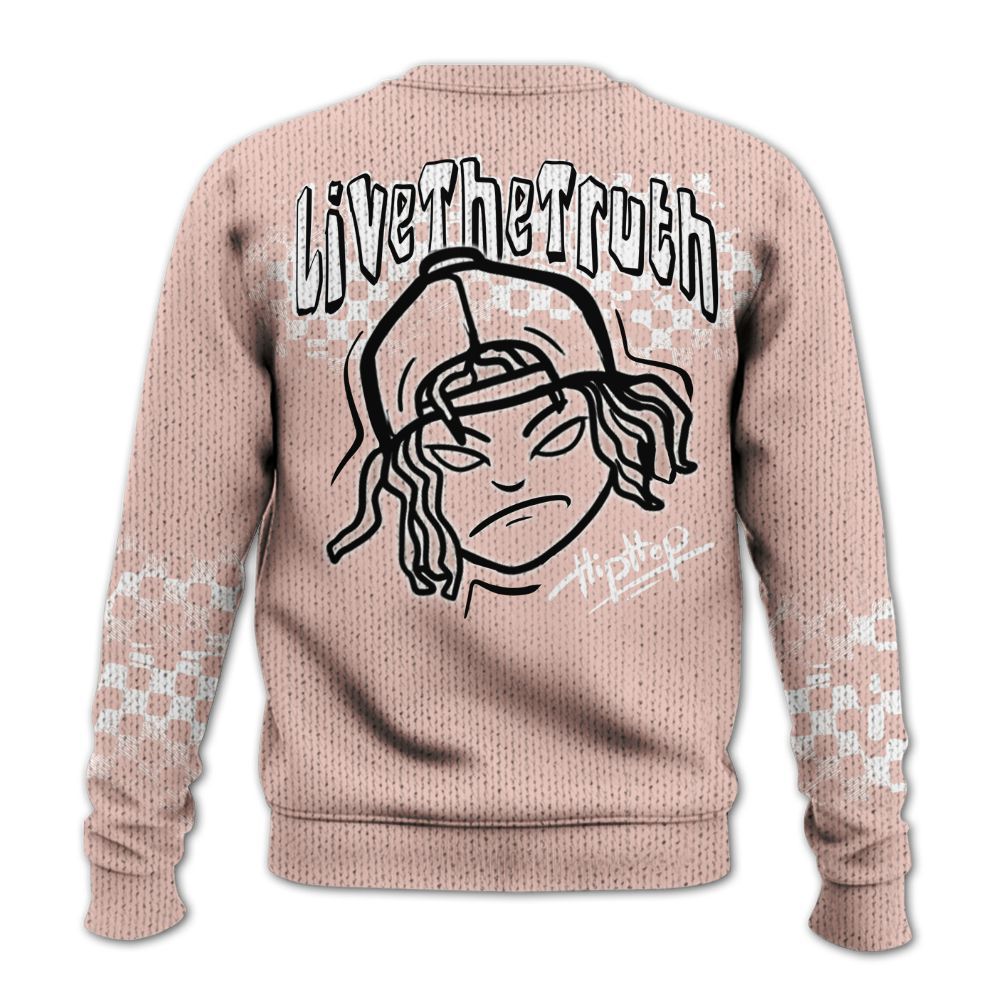 Knitted Sweater To Match Low Legend Pink 11s - Feel Life Street Style