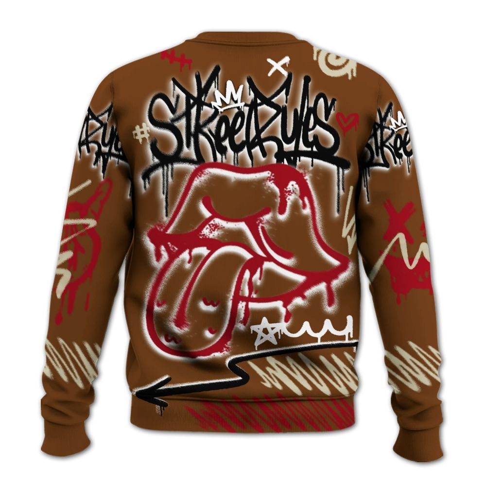 Sweatshirt To Match Archaeo Brown 5s - Break Rules Streetwear All Over Print