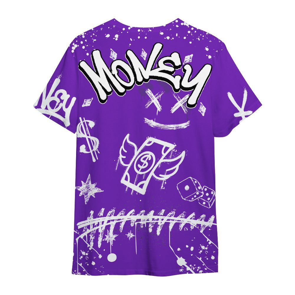 Shirt To Match Retro Dark Iris 3s - Everybody Paid In Full Crayon All Over Print
