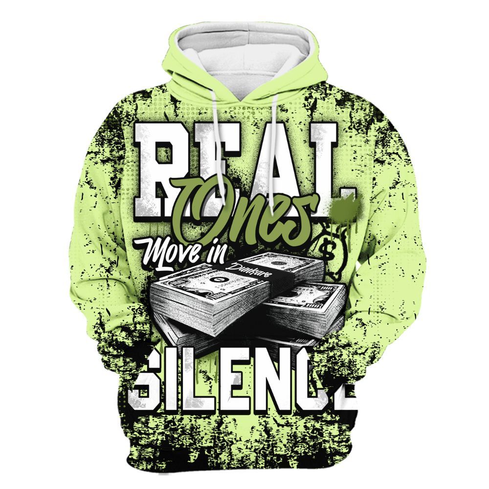 Hoodie To Match Smoke Grey Volt TR 1s - Move In Silence Money Street Retro All Over Print