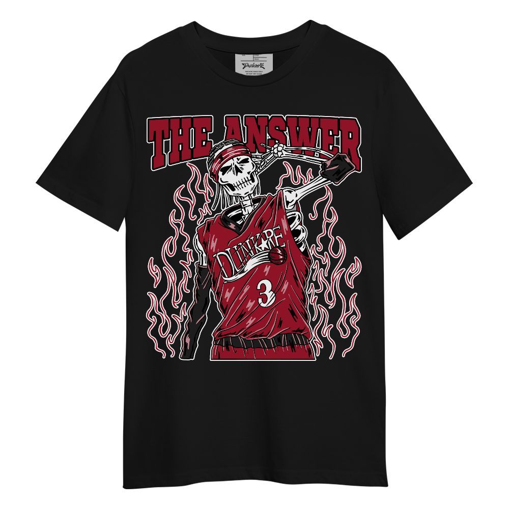 Shirt To Match High OG Black Toe Reimagined 1s - Allen The Answer Skeleton Unisex Shirt