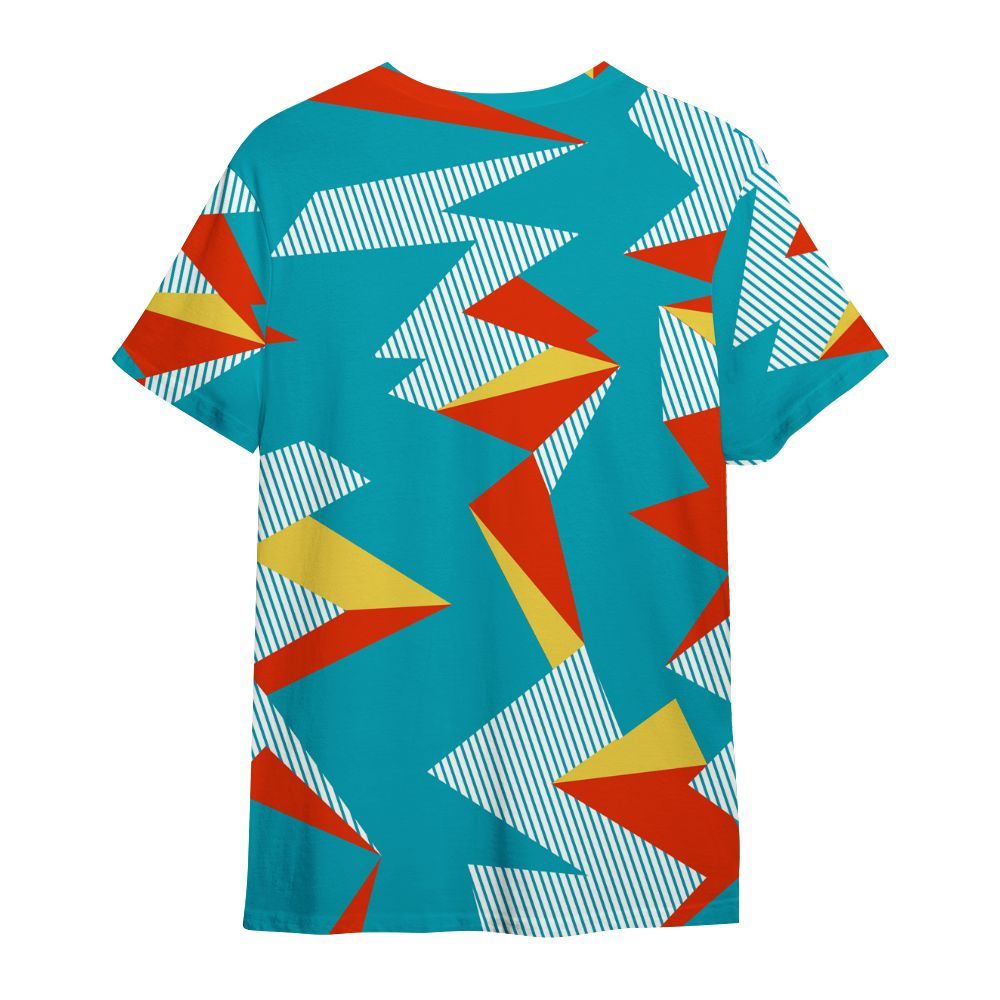 Shirt To Match Dunk Low KD 17 N7 - Geometric Camouflage Pattern All Over Print